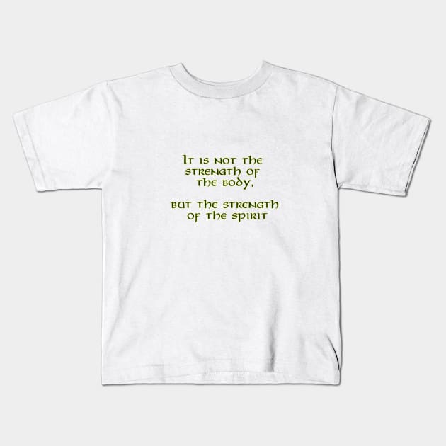 Strength of Spirit Kids T-Shirt by Moopichino